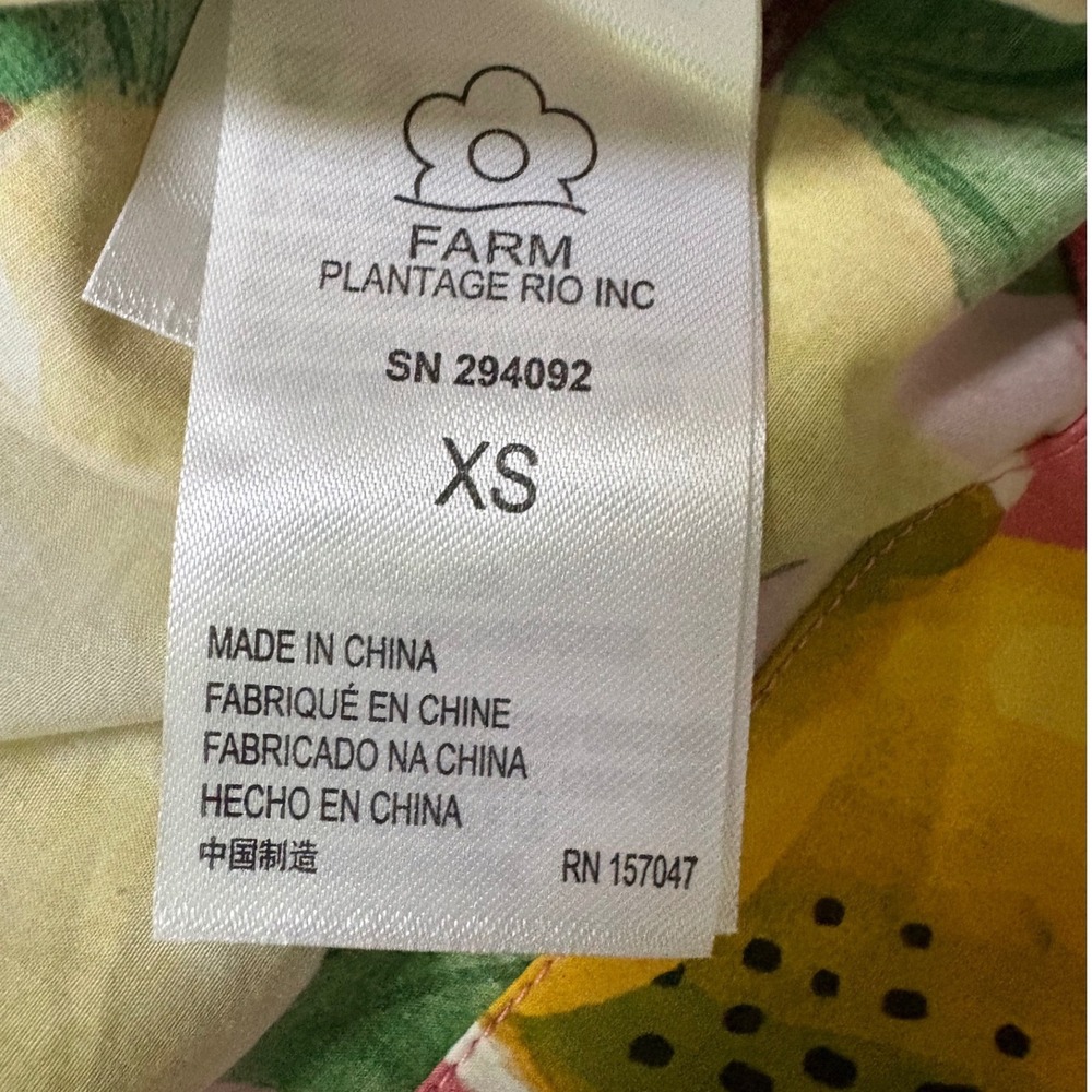 FARM Rio Pink Lemon Print Button-Up Blouse - Picture 6 of 9